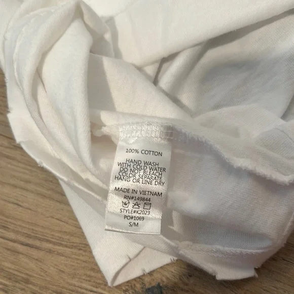 Distressed White Free Bird T-Shirt - Picture 5 of 6